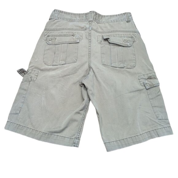 Old Navy Khaki 100% Cotton Straight Relaxed Fit Knee Length Cargo Shorts Size 30 - Picture 4 of 5